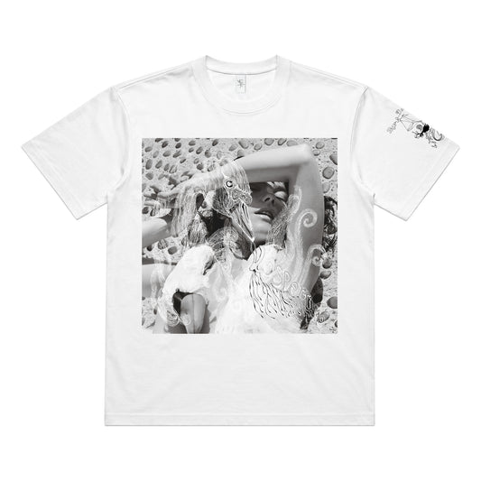 Official Vespertine Album Cover T-shirt (White - Custom Dyed)